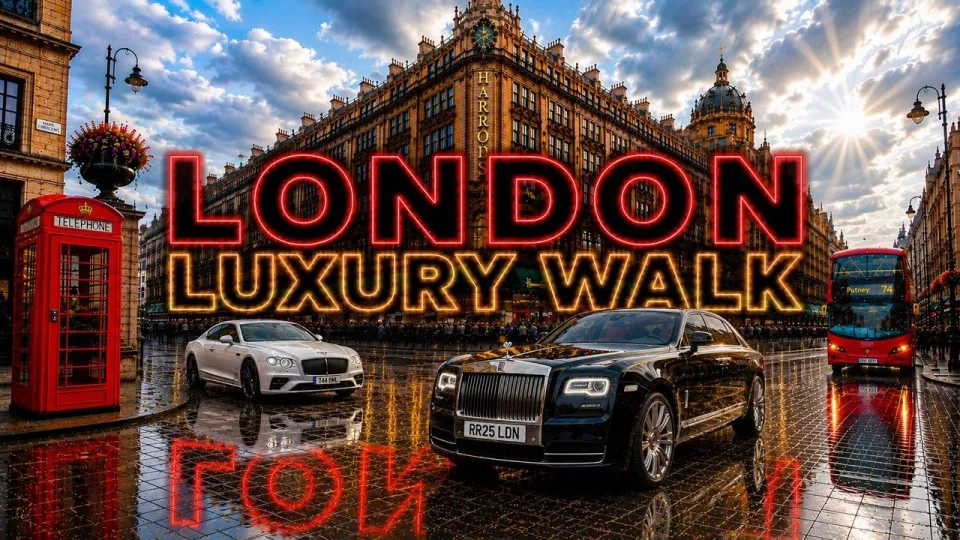 London Walk 4K Through Harrods Belgravia Knightsbridge